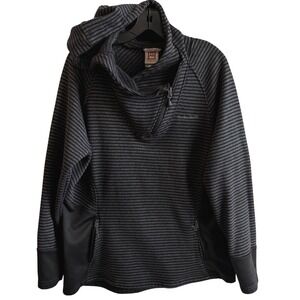 Avalanche‎ Outdoor Supply Company Women's Striped Fleece Hoodie Pullover XXL